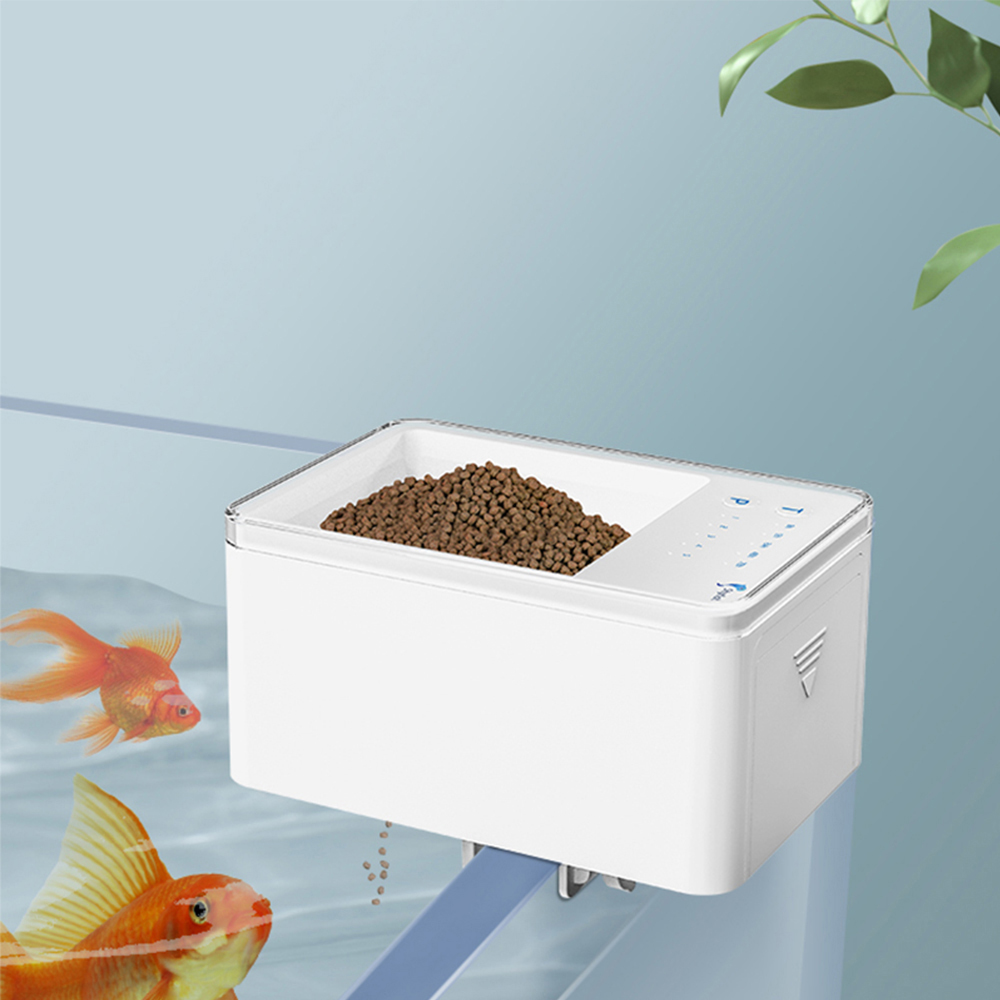 Fishing Line Dispenser - ปลาขนาดเล็กเครื่องป้อนอัตโนมัติสมาร์ทเครื่องป้อนปลาจับเวลาเชิงปริมาณอุปกรณ์เสริมถังปลา Guppy เครื่องจ่ายอาหารสําหรับปลาประดับ