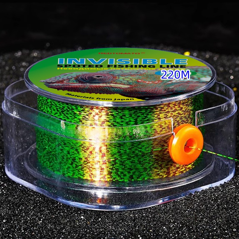 Fluorocarbon Line - เอ็นตกปลาเคลือบฟลูออโรใยเดี่ยว220เมตรเอ็นตกปลาปลาคาร์พญี่ปุ่นแบบมองไม่เห็น