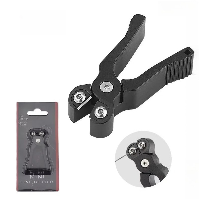 Fishing Line Cutter - เครื่องตัดสายเบ็ดแบบพกพาและขนาดเล็ก ดีไซน์แฟชั่นใหม่ปี 2024 พร้อมอุปกรณ์ตกปลาอเนกประสงค์ ทำจากอลูมิเนียมอัลลอย 6061