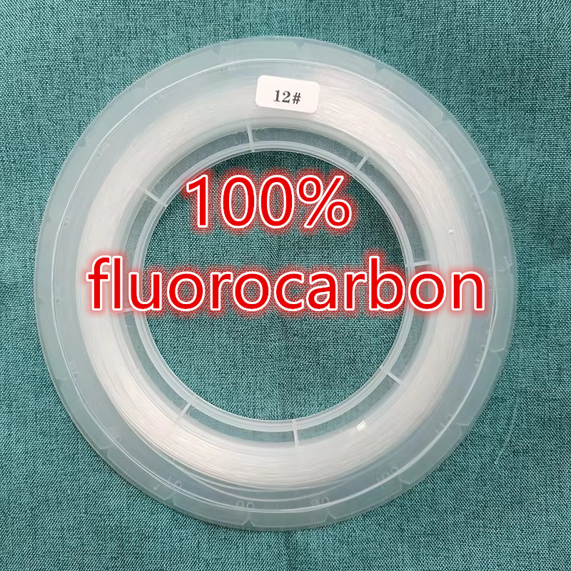 Fluorocarbon Line - 100M ตกปลา Fluorocarbon ขนาดใหญ่ 0.70 มม.0.90mmTransparent