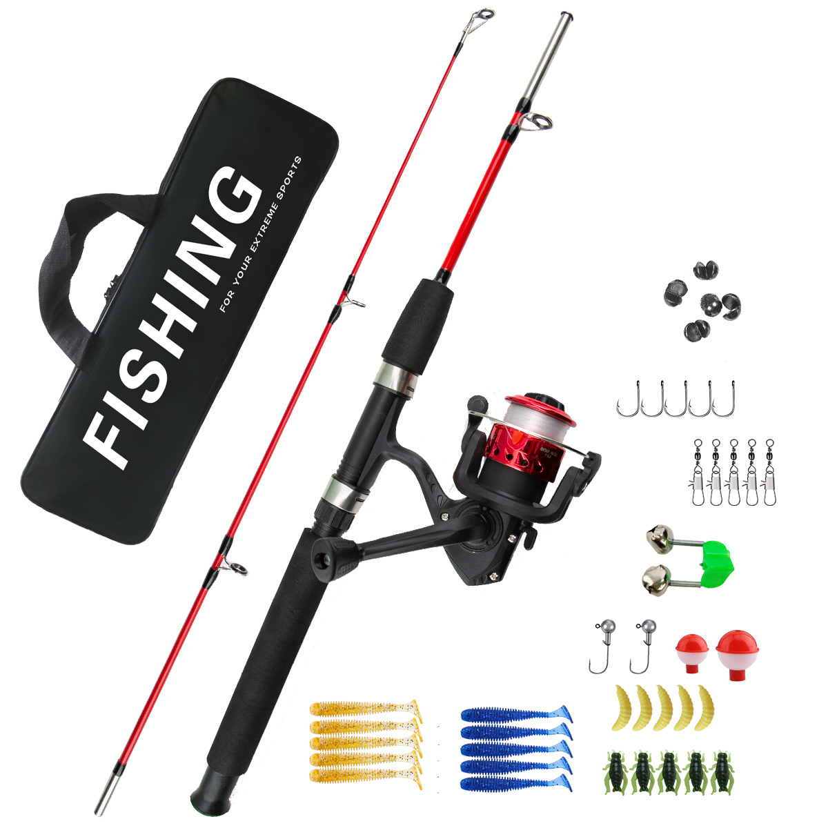 ชุดคันเบ็ดตกปลาน้ำแข็ง 2 ท่อน  - Ice Fishing Line บทวิจารณ์และราคา