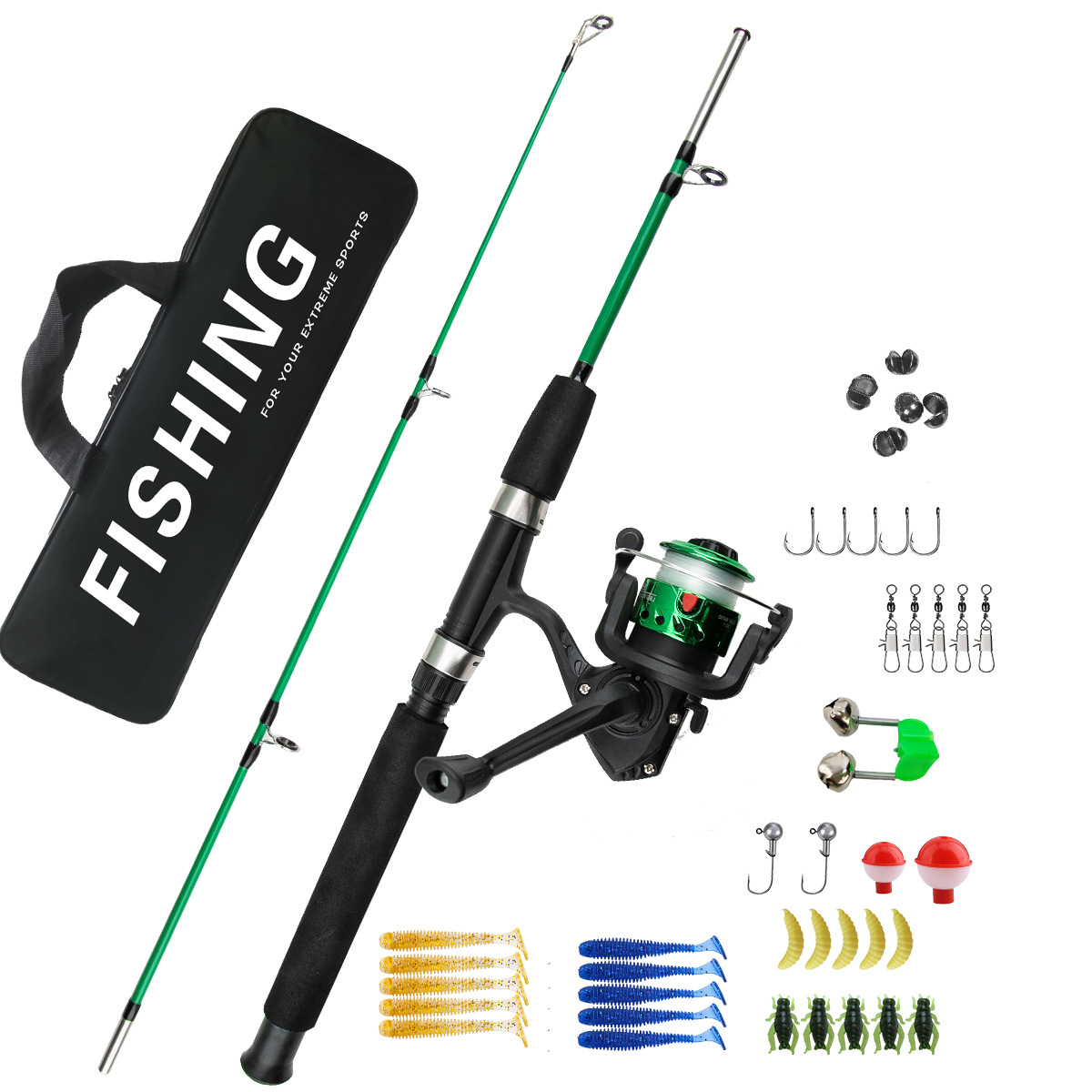 ชุดคันเบ็ดตกปลาน้ำแข็ง 2 ท่อน  - Ice Fishing Line บทวิจารณ์และราคา