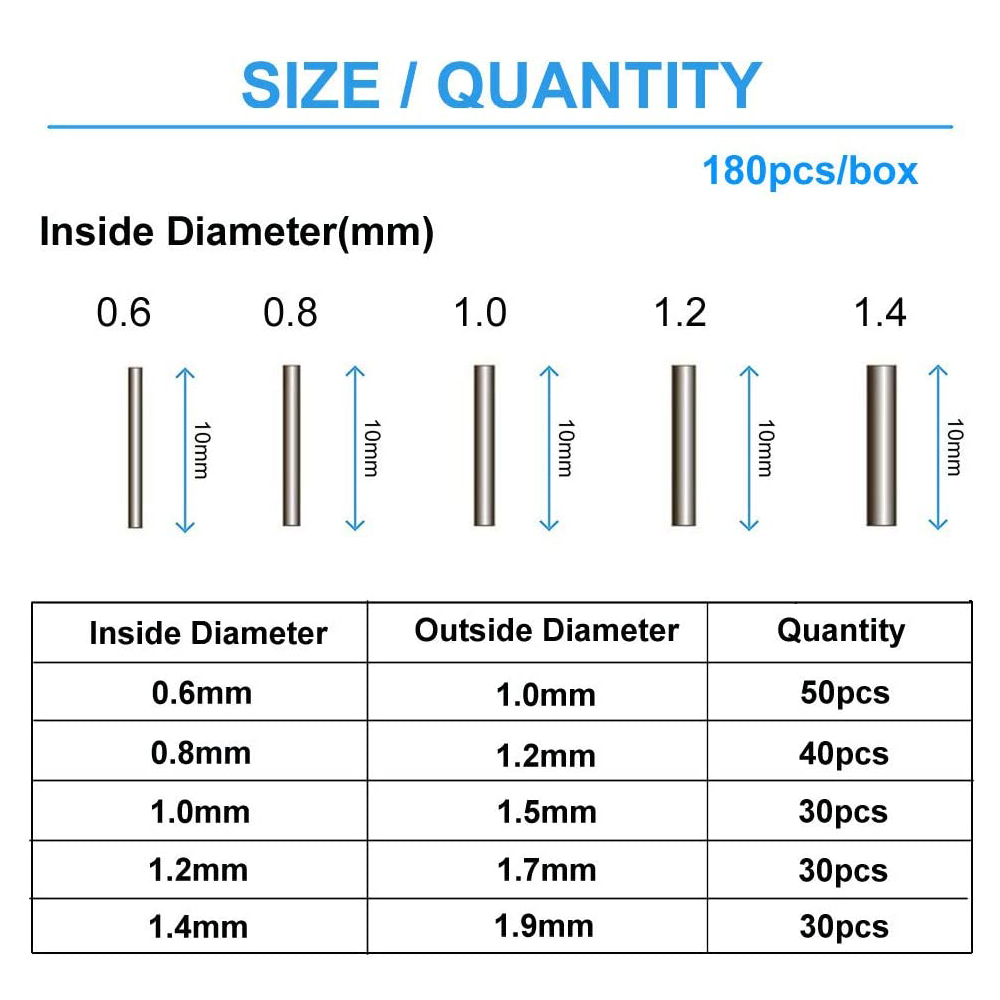 180ชิ้น/กล่อง0.6มม.-1.4มม.ทองแ - Fishing Line Box บทวิจารณ์และราคา