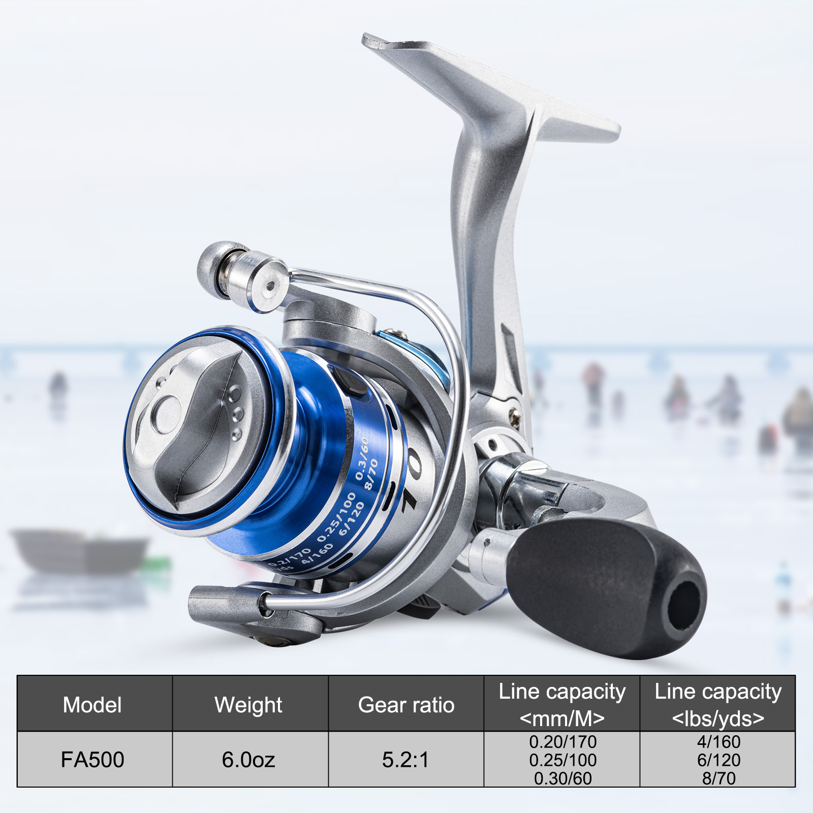 รอกตกปลาน้ำแข็ง Goture รุ่นใหม - Ice Fishing Line บทวิจารณ์และราคา