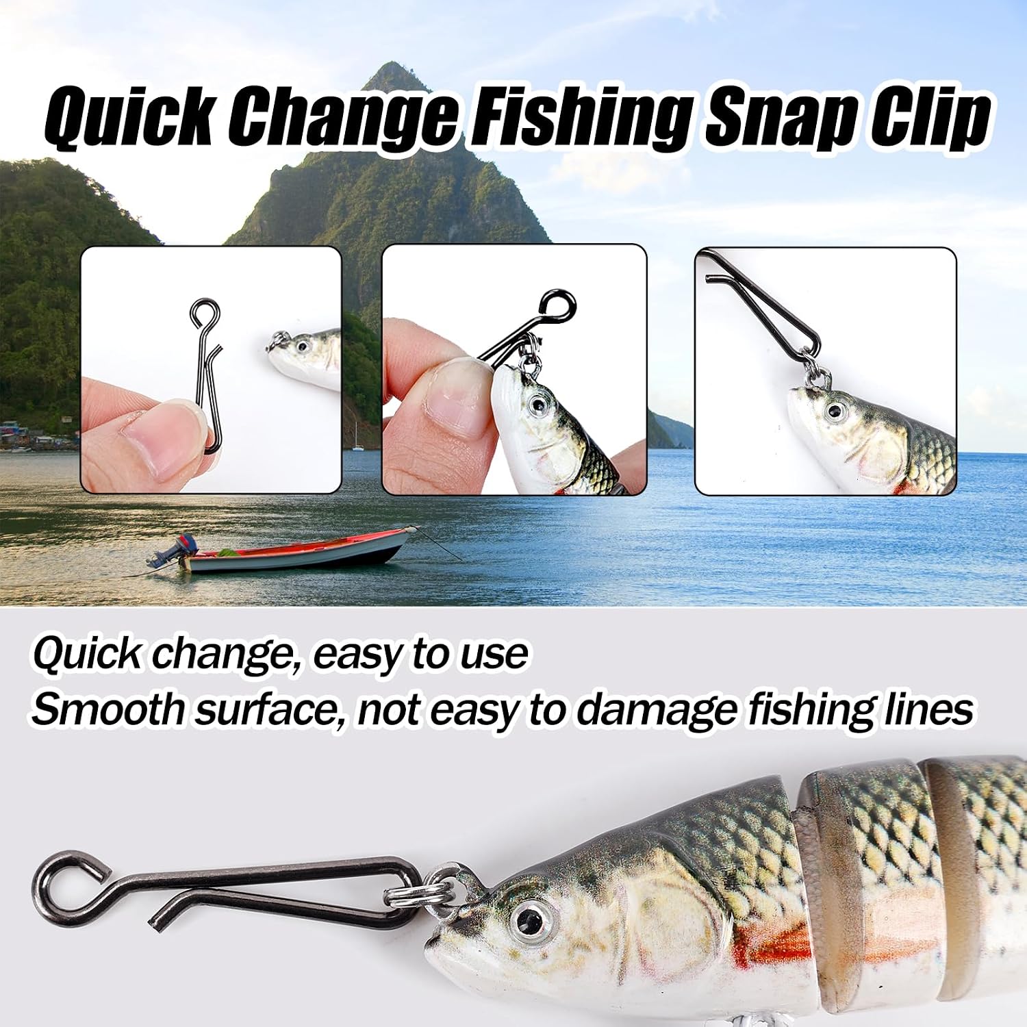 คลิปหนีบสายเบ็ดตกปลาสแตนเลส 10 - Freshwater Line บทวิจารณ์และราคา