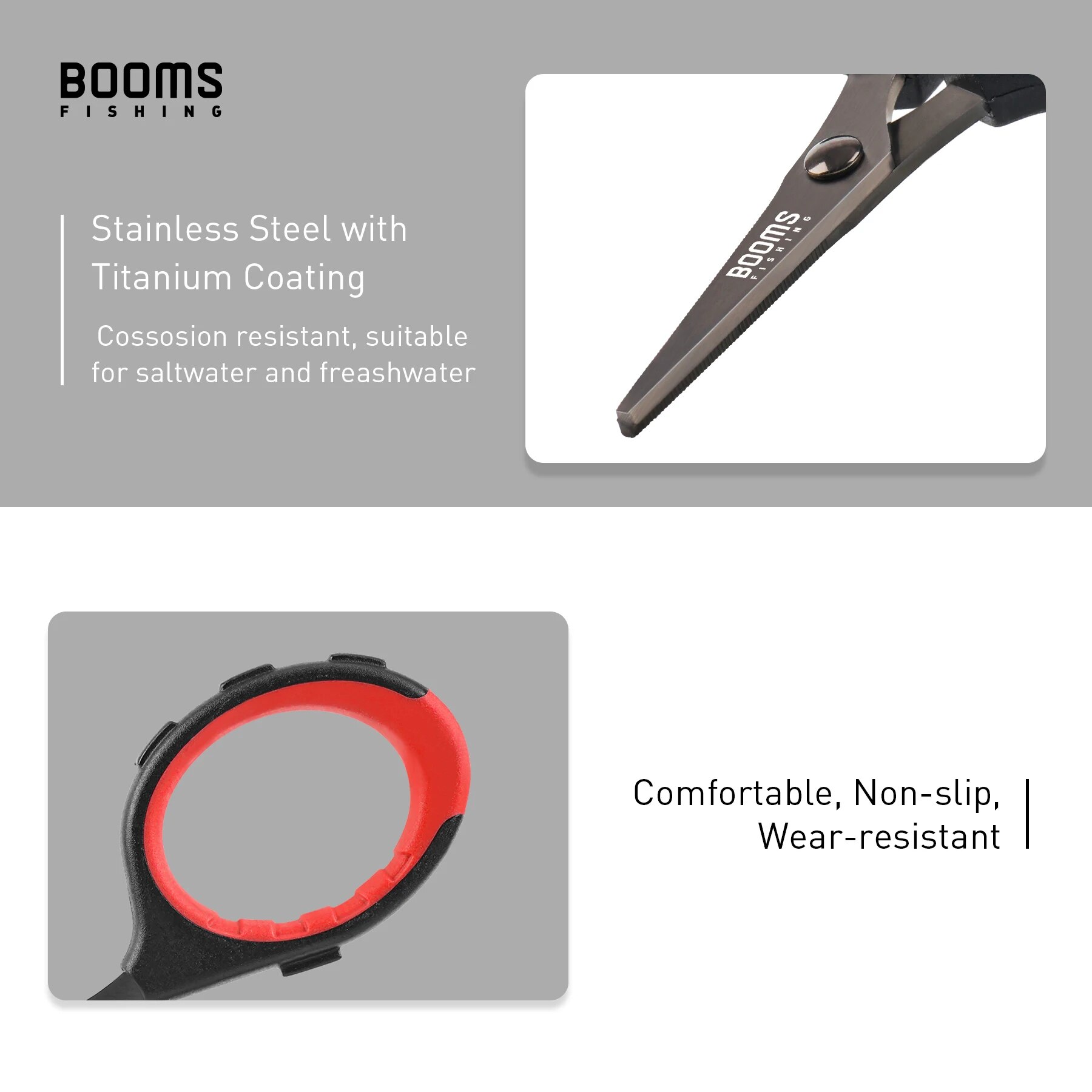 Booms กรรไกรตัดลวด S05ตกปลา, ก - Monofilament Line บทวิจารณ์และราคา