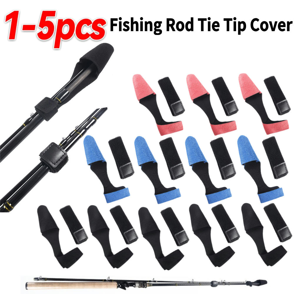 1-5PCS ตกปลา Rod Tie TIP COVER - Fishing Line Box บทวิจารณ์และราคา