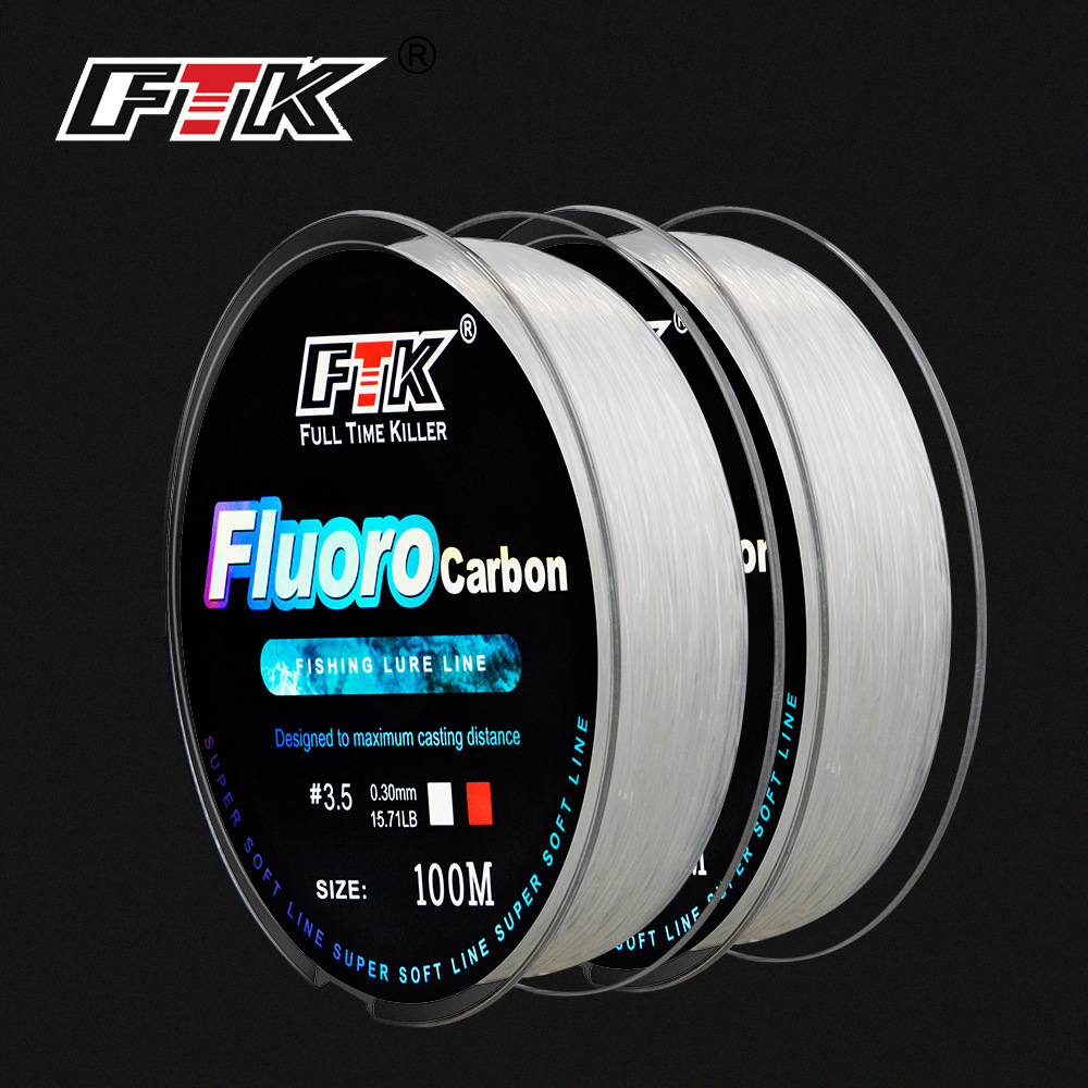 100M Fluorocarbon เคลือบสายตกป - Fluorocarbon Line บทวิจารณ์และราคา