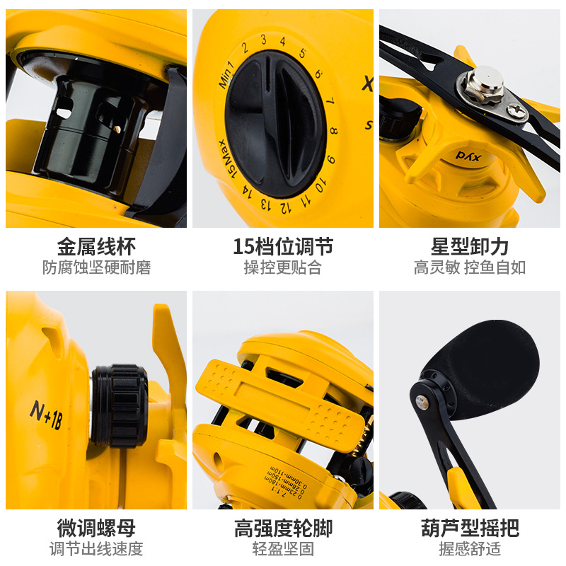 รอกตกปลาแบบเบทคาสติ้ง Yellow N - Ice Fishing Line บทวิจารณ์และราคา