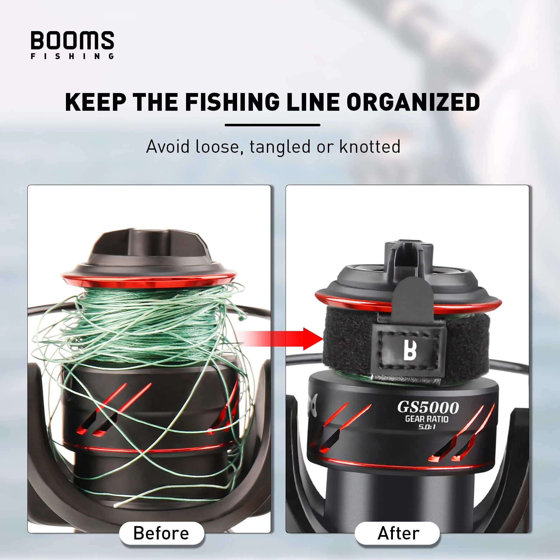 Booms SB1ตกปลา4ชิ้นรอกสปินนิ่ง - Fishing Line Box บทวิจารณ์และราคา